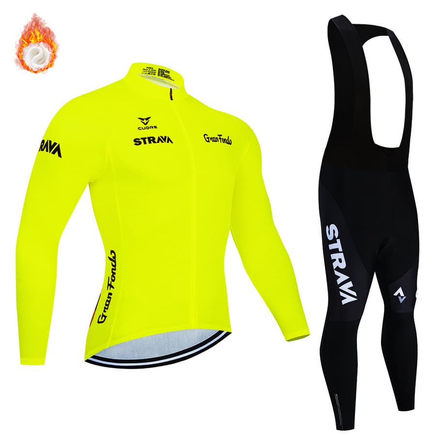 Breathable Sweat-Absorbing Long Sleeve Road Bike Solid Color High Elasticity Tour De France Race Cycling Jersey Set For