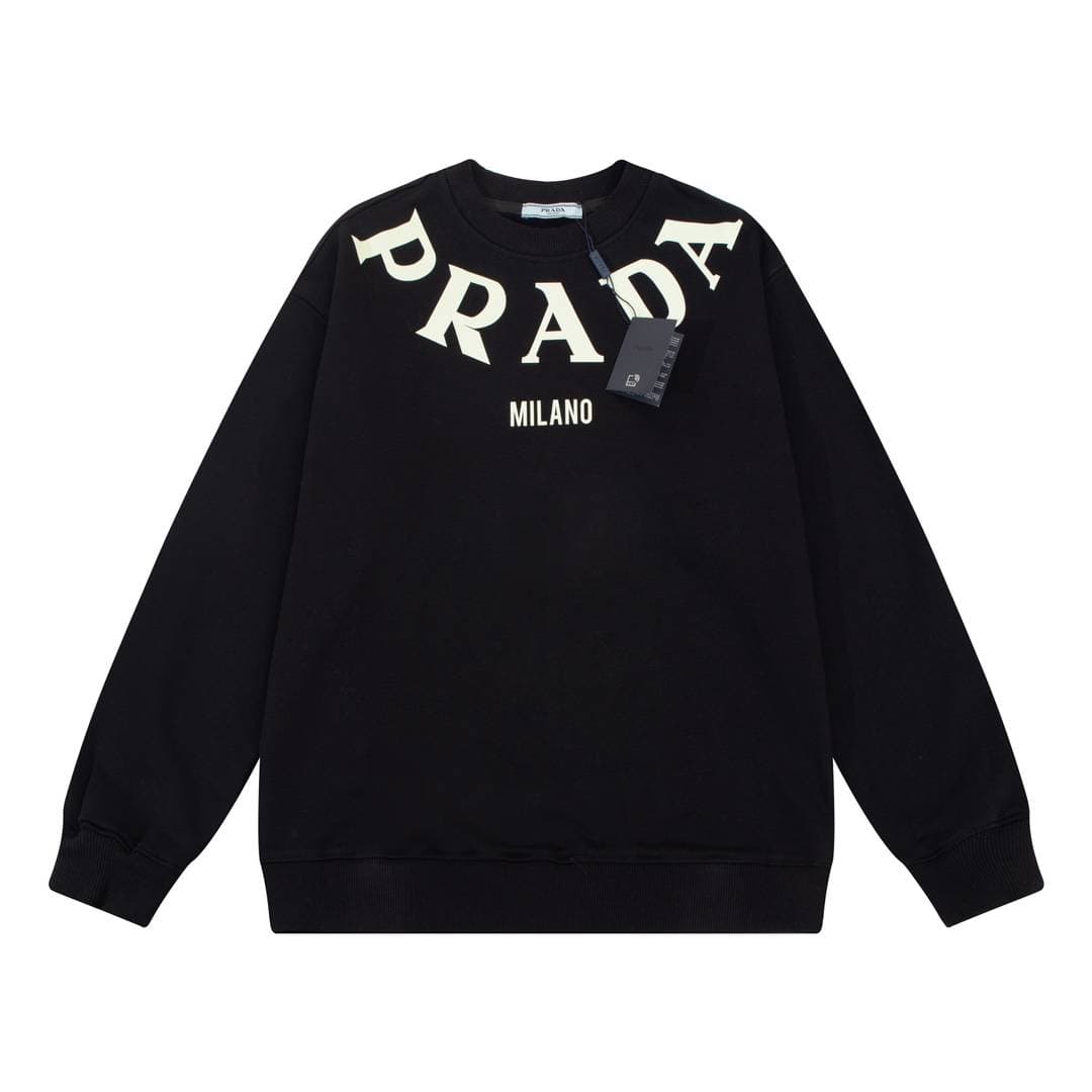 Sweat-shirt homme automne en pur coton à manches longues et col rond