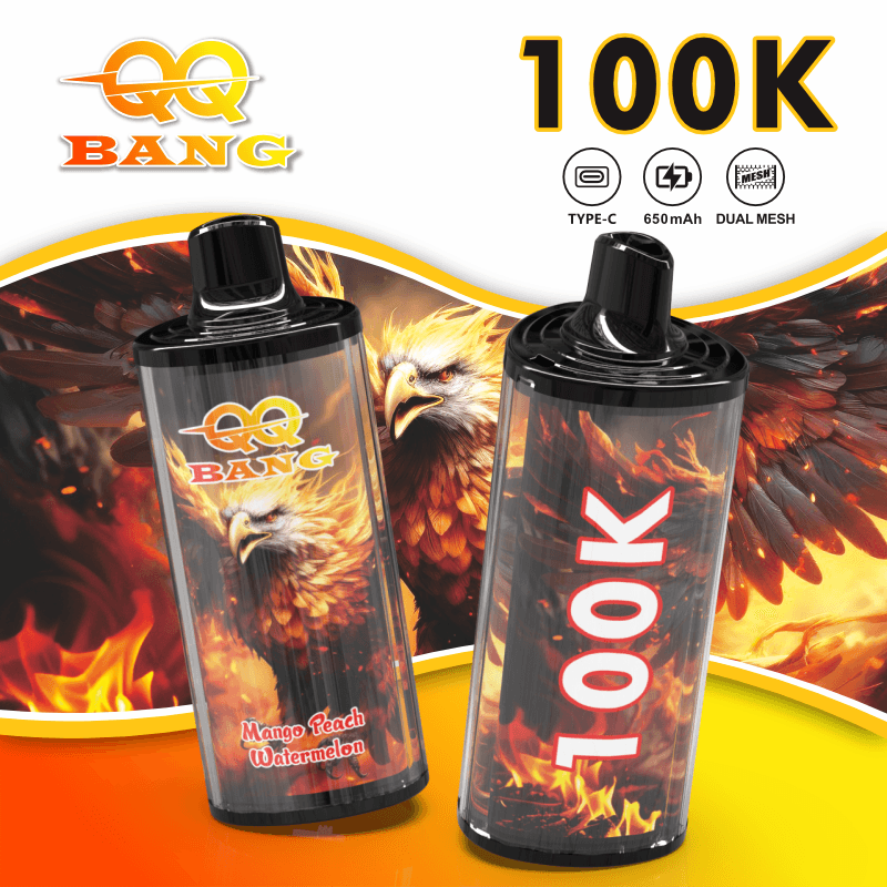BANG KING 100K bouffées / Affichage du niveau de carburant et de la batterie sur l'écran / Faible résistance / Charge rapide