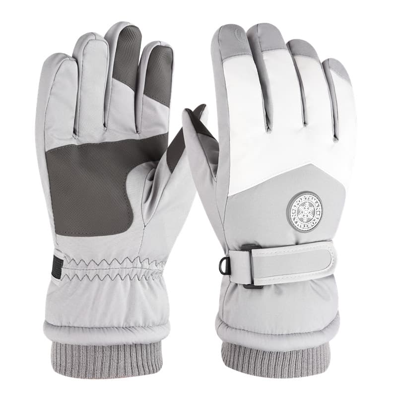 Men's Ski Winter Cycling Windproof Waterproof Electric Bike Touchscreen Women's Warm Gloves With Fleece