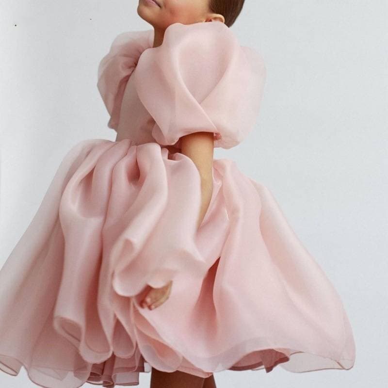 Kids’ Clothing Children's Dress Princess Dress Small Children Pink Baby One Year Old Dress Flower Girl Wedding Little Girl Dress