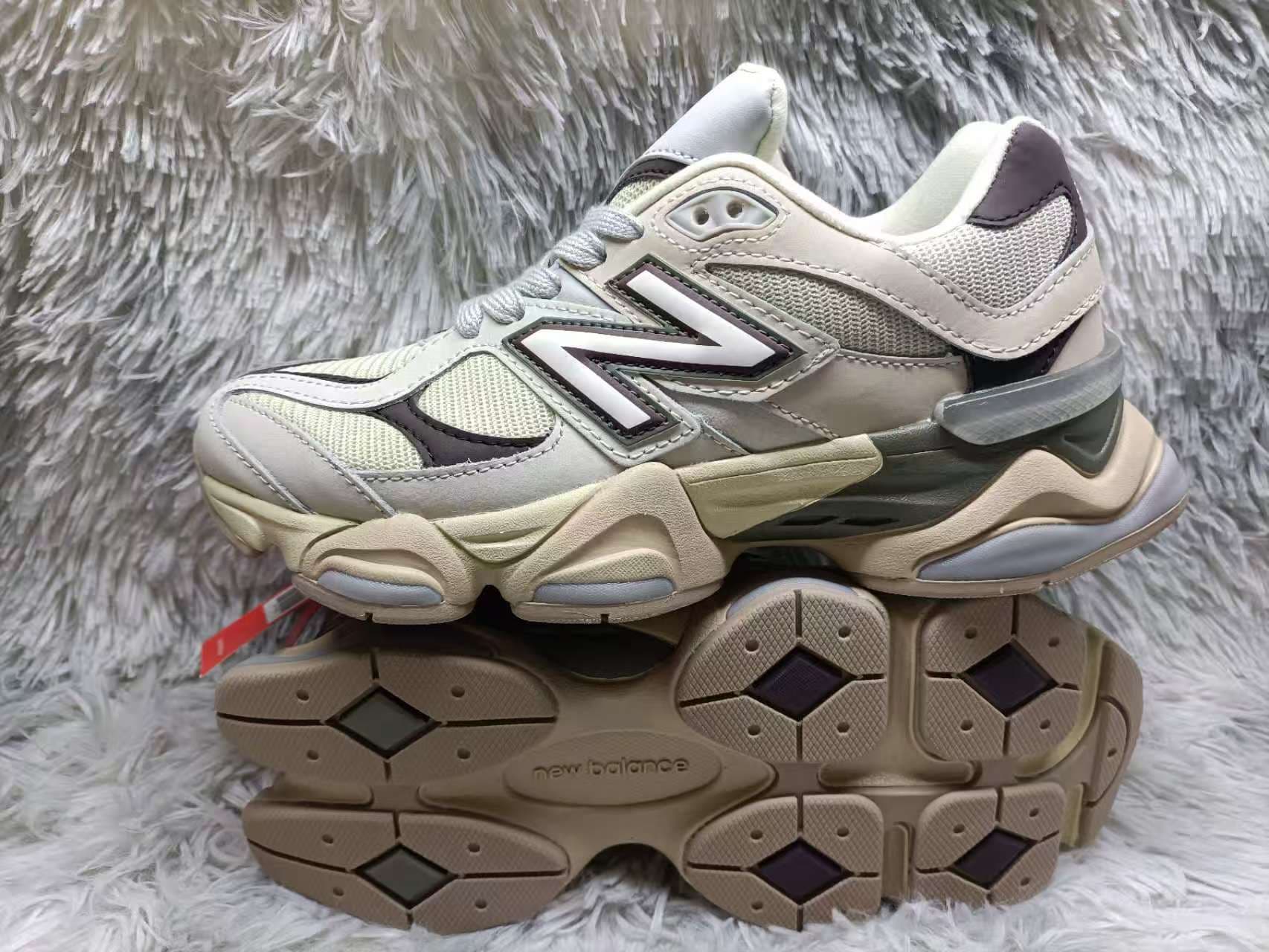 Baskets unisexes NewBalance NB9060 pour couples, style rétro décontracté, pour la course lente, style « papa ».