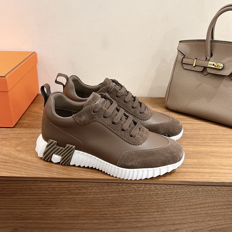 H Brand 2026 Début Printemps Nouvelles Baskets à lacets en cuir véritable pour hommes et femmes, chaussures de course plates et polyvalentes