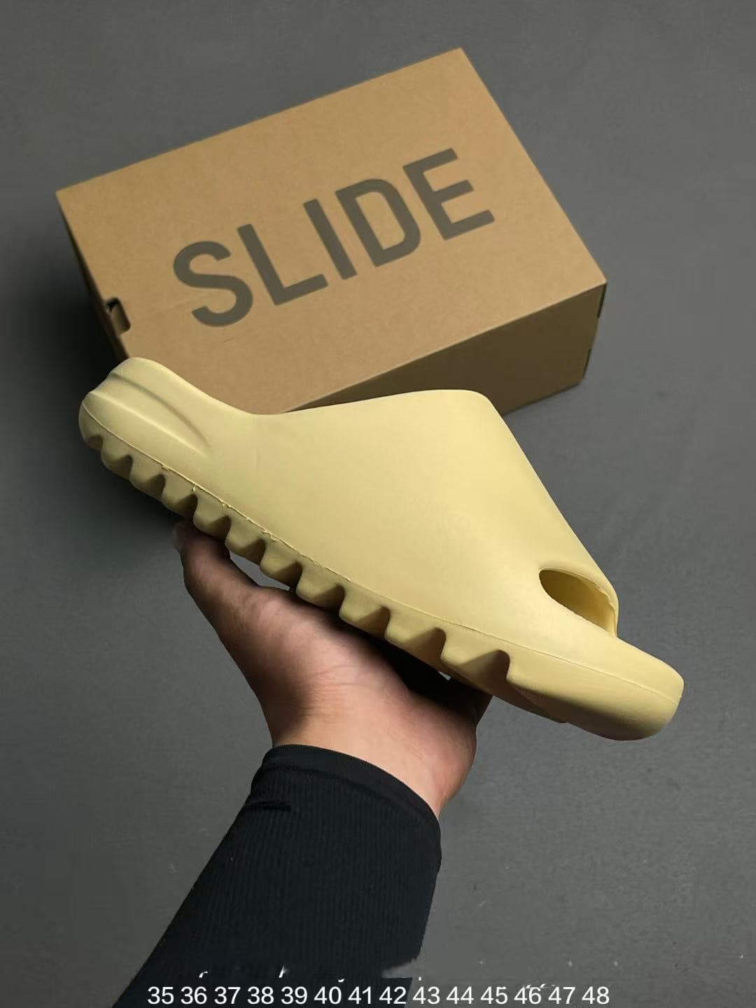 Chaussons Yeezzyy Slide Granite confortables et polyvalents en EVA pour hommes et femmes