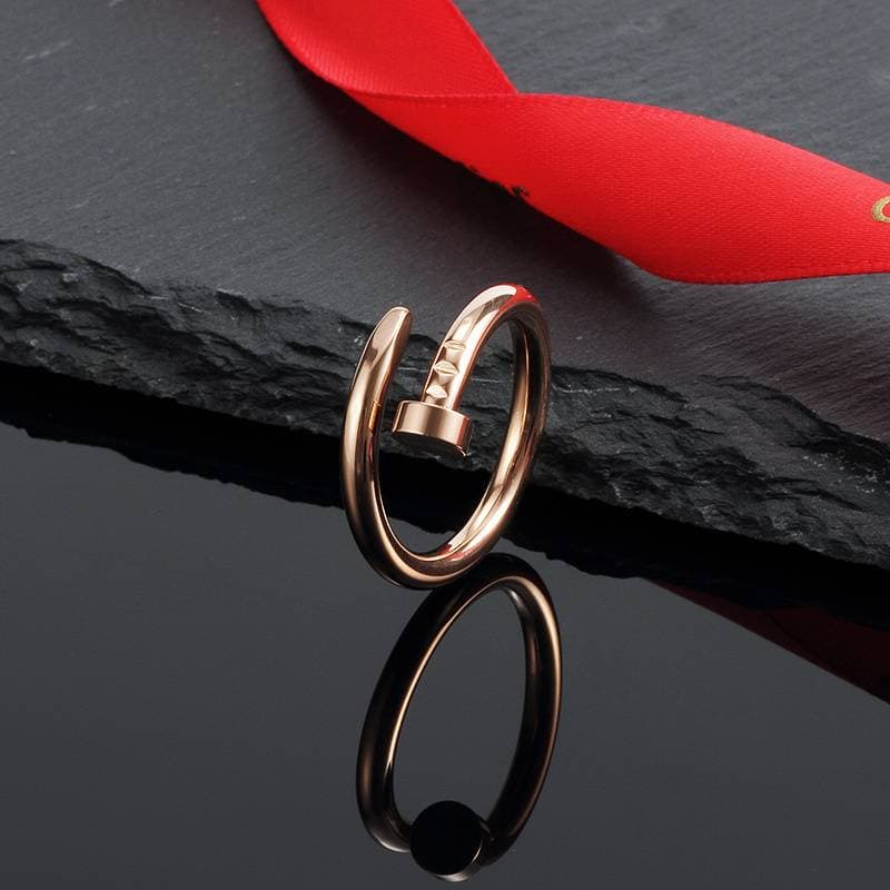 Bague Juste Un Clou, plusieurs couleurs, tailles 5 à 11, durable, idéale pour un usage quotidien ou comme cadeau