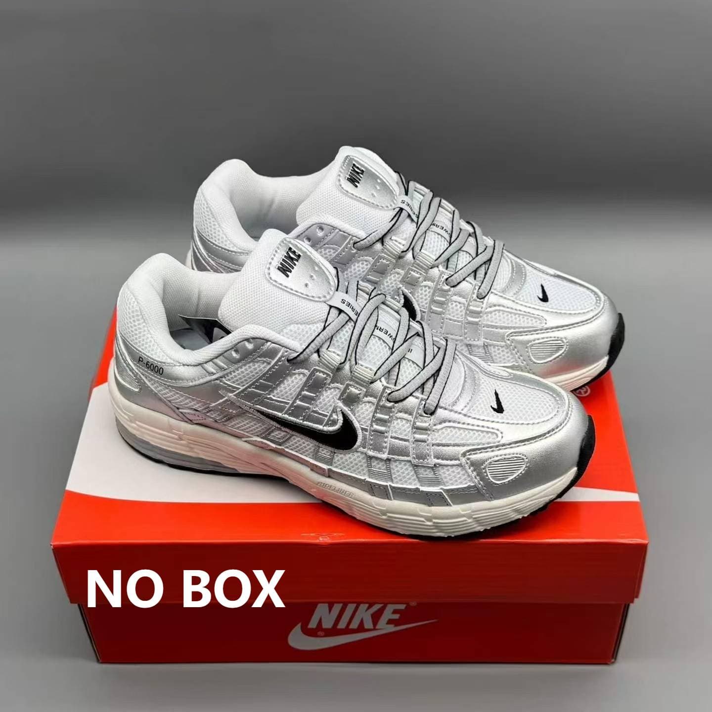 Baskets Nike P6000, tige en cuir véritable, mesh respirant et antidérapant, chaussures de running décontractées pour hommes et femmes, usage quot