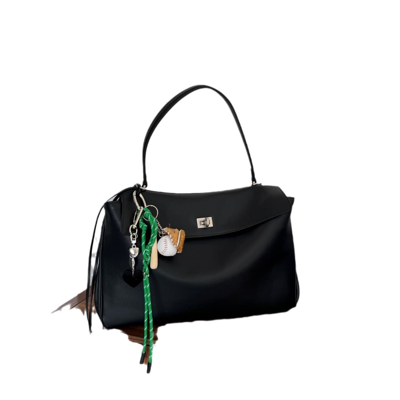 THE Rodeo tote bag, high-end lazy relaxed, minimalist and large capacity cowhide commuting handbag, crossbody shoulder bag