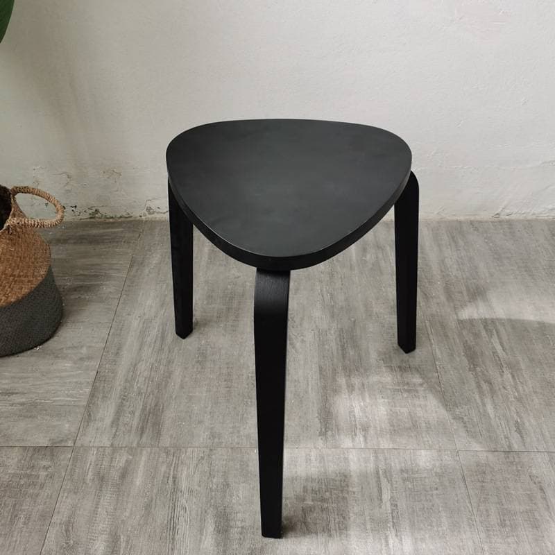 Nordic Dining Stool, Simple And Modern, Stackable Birch Wood Dining Stool, Colorful Shale Stool, Home Low Stool, Japanese Round Stool