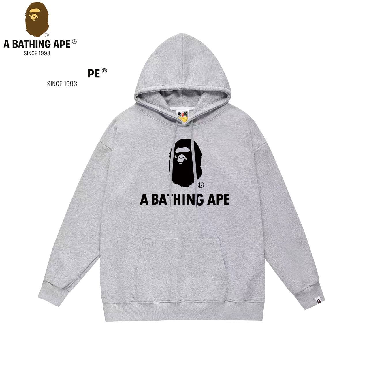 A Bathing APE BAPE-BAPE Classic Ape Head Pattern Letter Logo Printed Hoodie Unisex