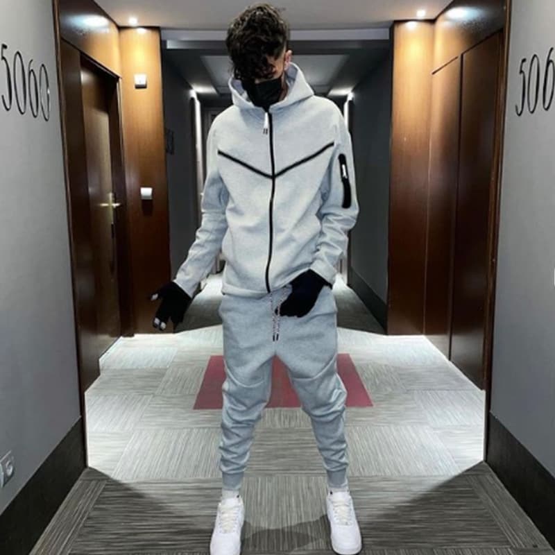 2023 Tracksuits Sports Suit Men's Hoodie Fashion Casual Sports Zipper Jacket Jacket Trousers Suitpant Sets Men New in