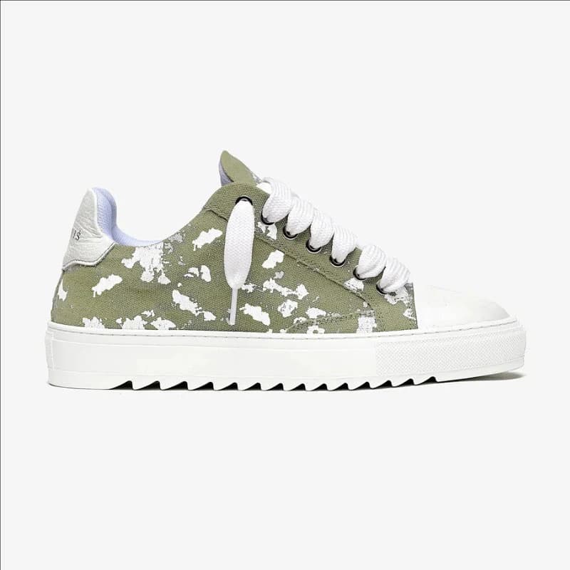 NUMERIS Baskets décontractées - Chaussures tendance inspirées des Air Force 1 avec imprimé graffiti (Édition streetwear européenne)