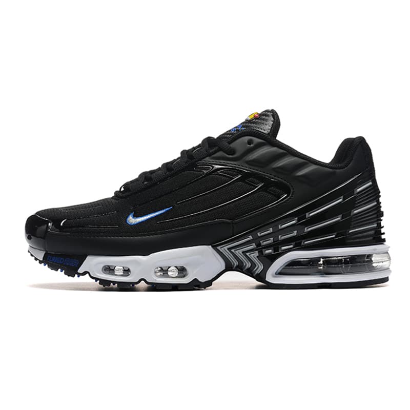 Nikes Tns Plus 3 Chaussures de course pour hommes Terrascape Triple Black White Psychic University Blue Hyper Jade Midnight Navy Baskets de sport en
