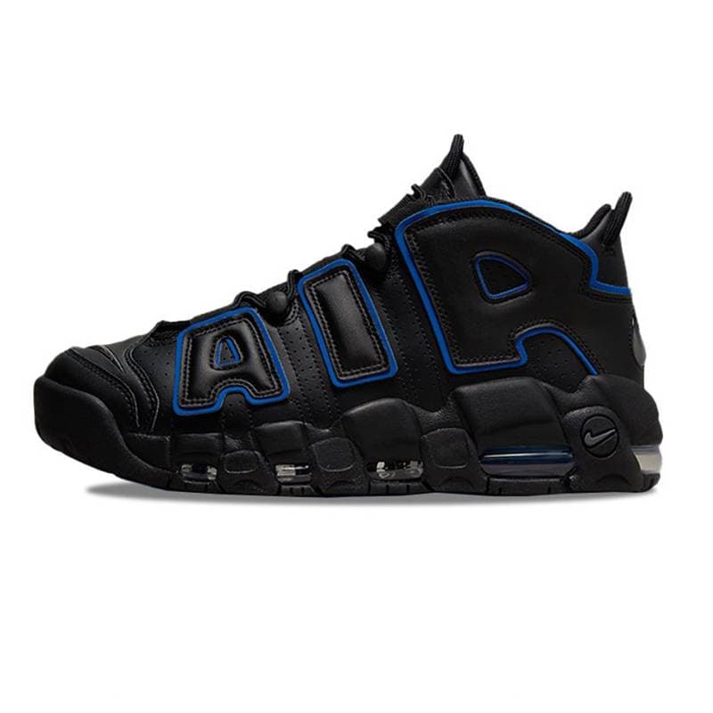 Chaussures de basket-ball Hommes Nikes Airs More Uptempo 96 Total Scottie Pippen Blanc Varsity Rouge Vert Multi Noir Bulls Université Bleu Femmes Ba