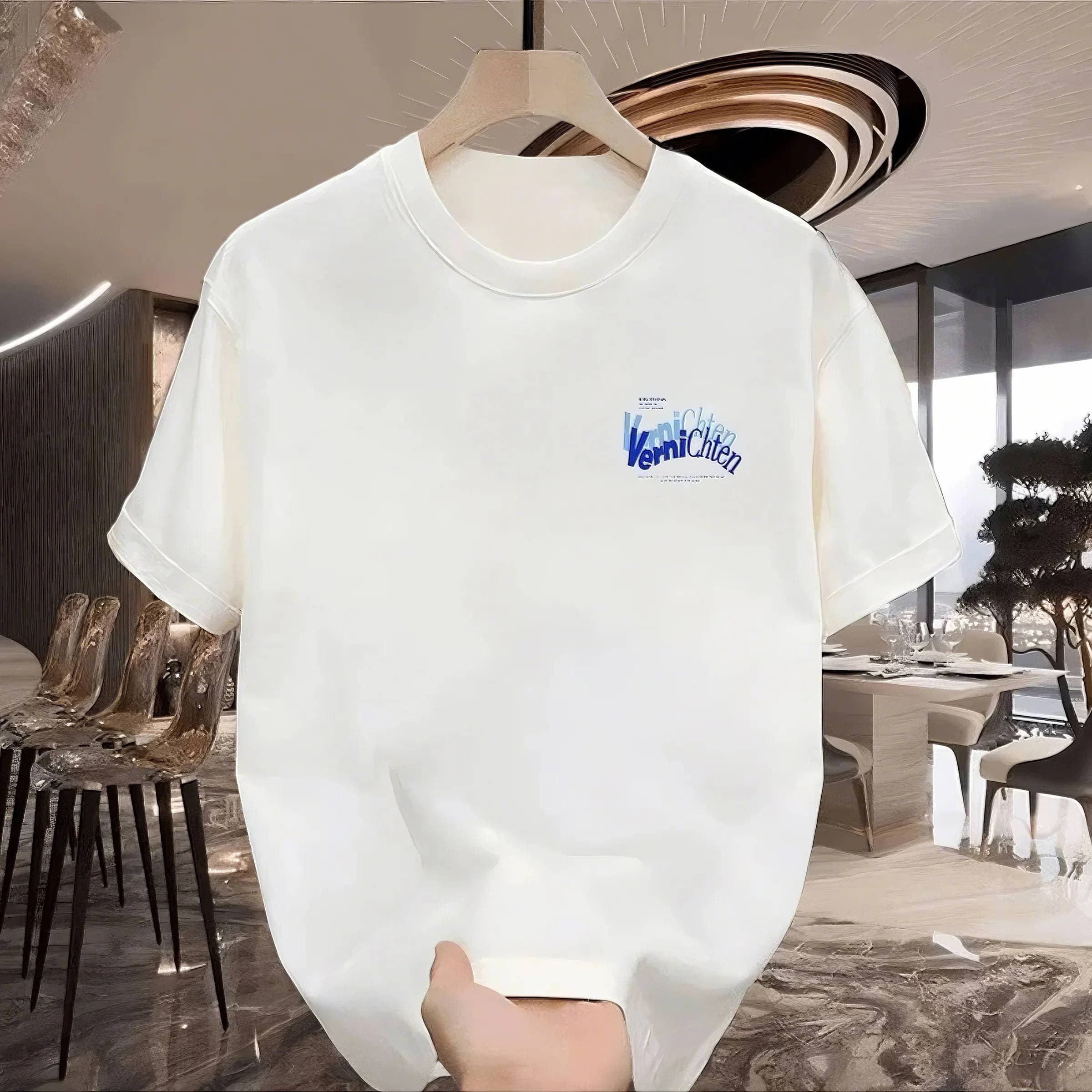 2025 Summer Essential Unisex Oversized Cotton Short-Sleeve T-Shirt – Trendy Loose Fit Casual Tee For Men And Women