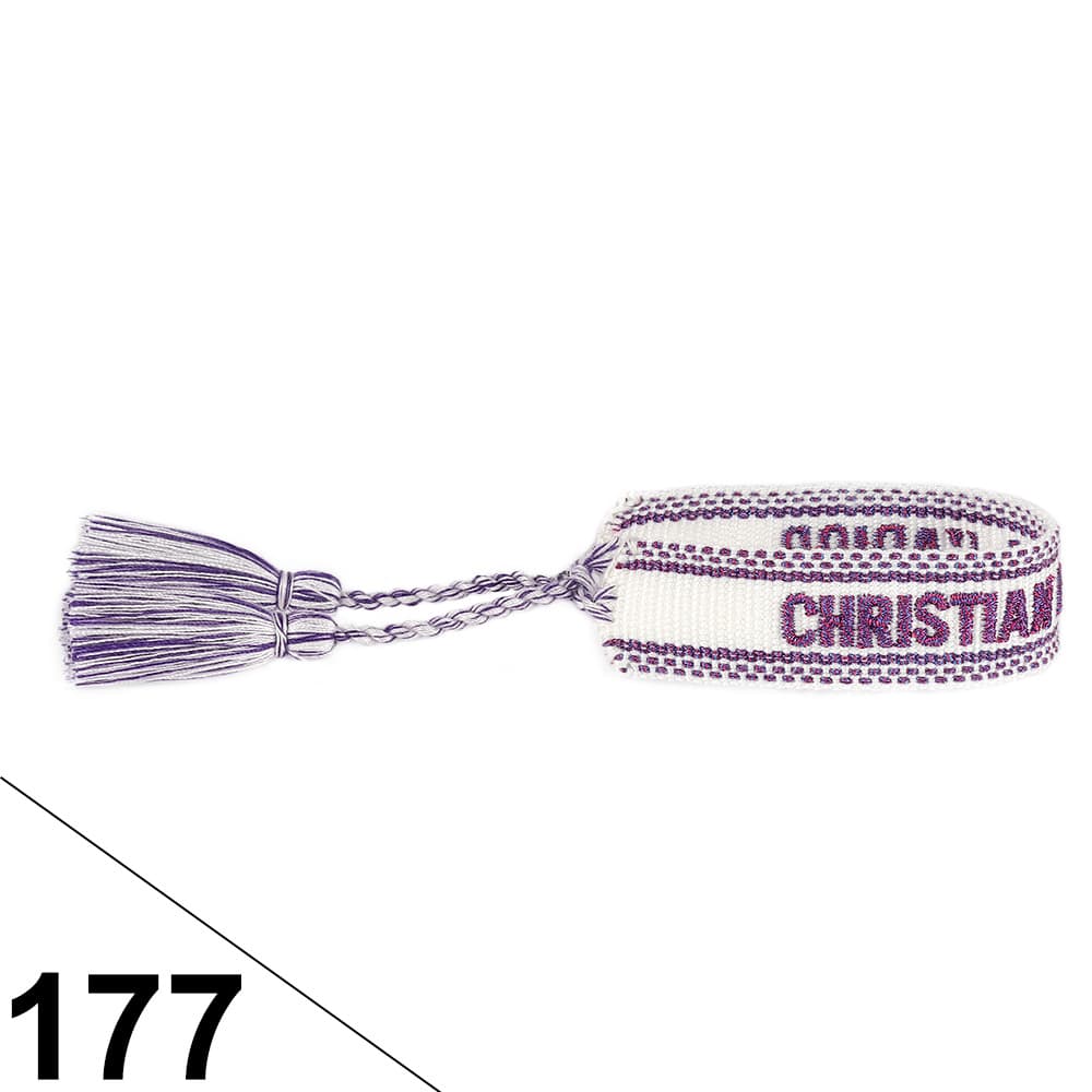 Bracelet unisexe tendance avec lettres tressées