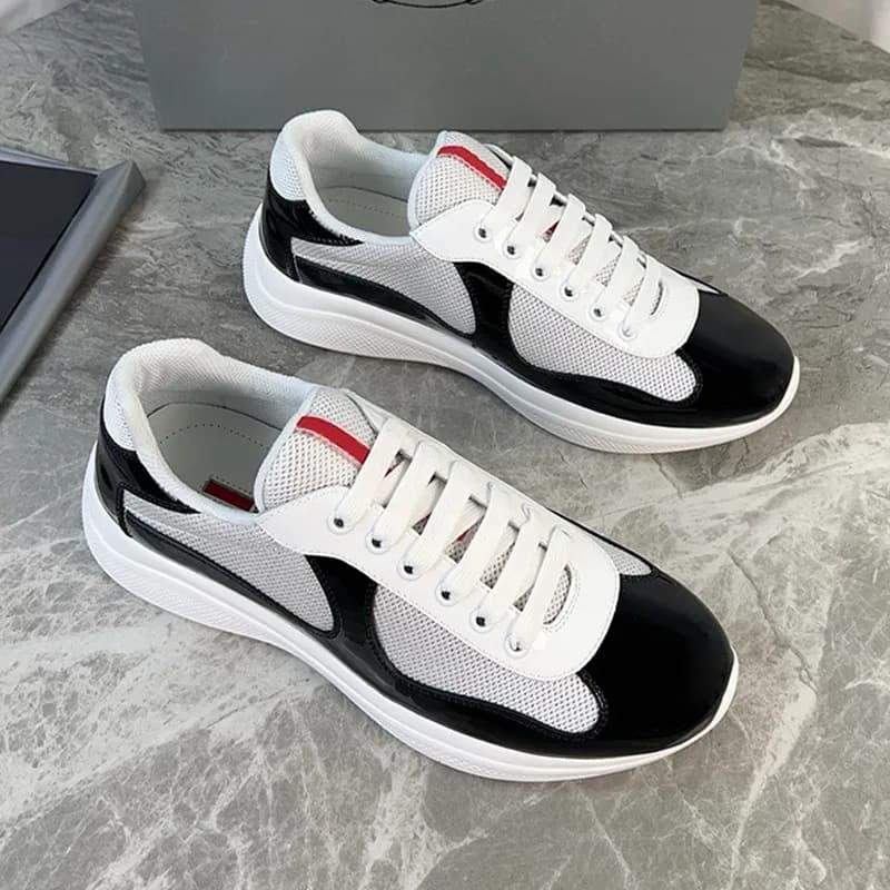 Chaussures de sport polyvalentes en cuir verni de haute qualité pour l'été 25, nouvelle collection Americas Cup P Home