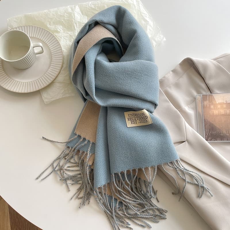New Fashionable Kashmiran Warm Winter Women's Shawl - Double-sided Woven Scarf