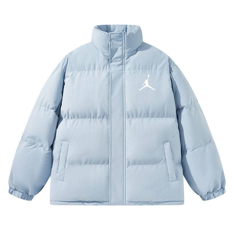 Manteau en coton simple à col montant, décontracté, tendance, marque épaisse, résistant au froid et chaud
