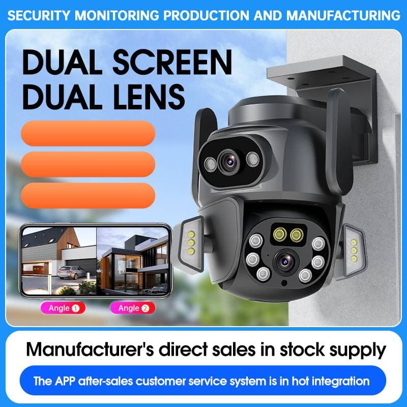 Smart Gun-ball WiFi Surveillance Camera, Remote Access Via Mobile Phone, HD Night Vision, PTZ Monitor, Outdoor Waterproof