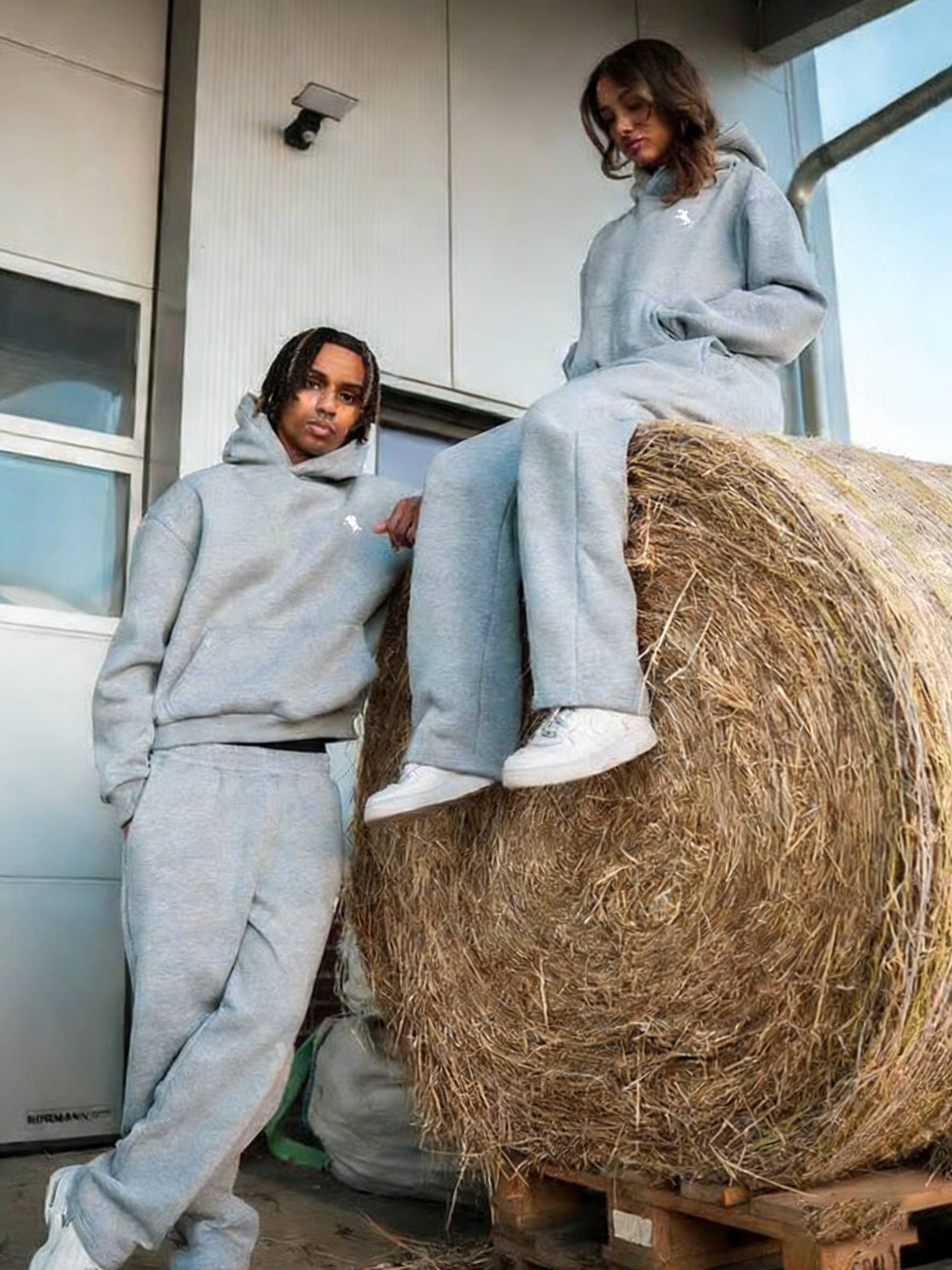 Ensemble sweat à capuche et jogging rétro Y2K, tenue streetwear deux pièces, tenue de détente unisexe d'inspiration vintage