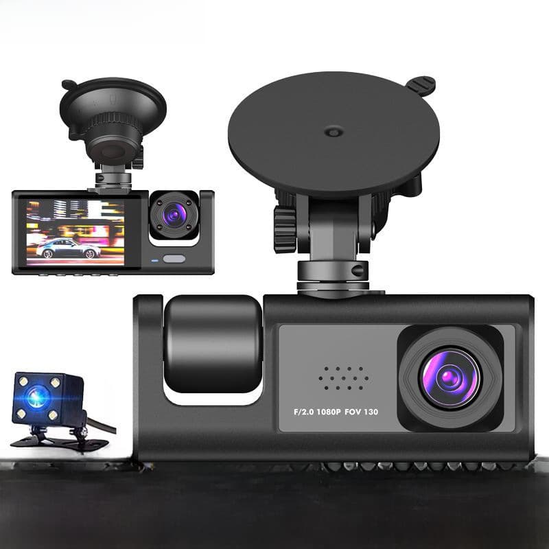Private Model 3 lens video driving recorder 2 inch screen car recorder HD night vision DASHCAM car DVR