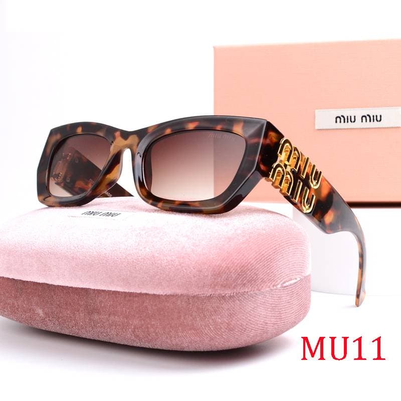Lunettes de soleil de luxe MIUMIU pour femmes et hommes, monture œil de chat, protection UV400, verres polarisés