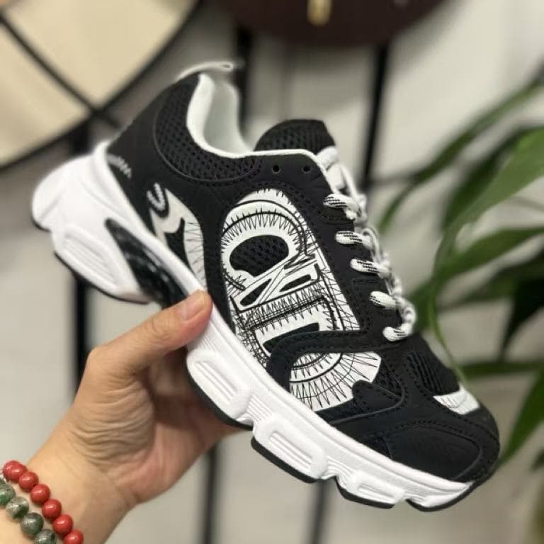 DIOR 25ss Dad New Homme B30 et Femme, Baskets décontractées polyvalentes à lacets en maille, Modèle Fashion CD Color-blocking résistant à l'usu