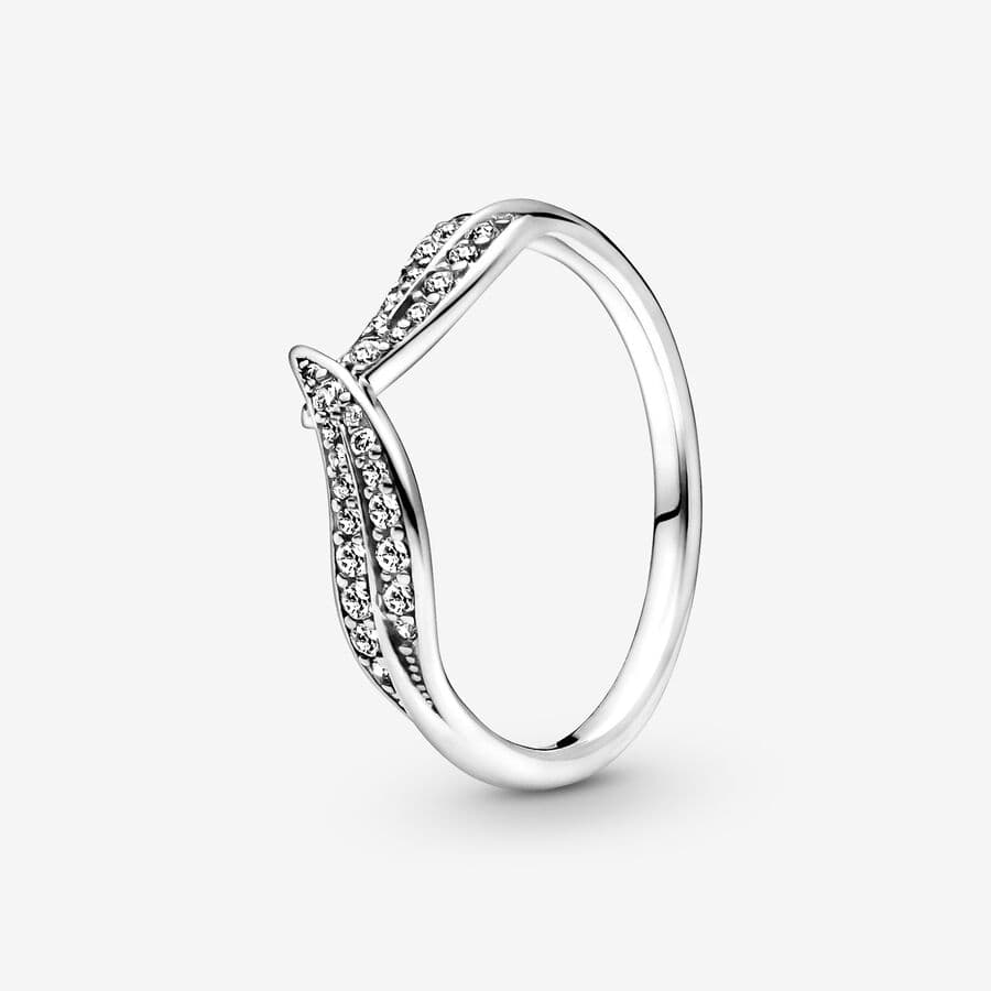 2024 New Ladies Sparkle Leaf Ring