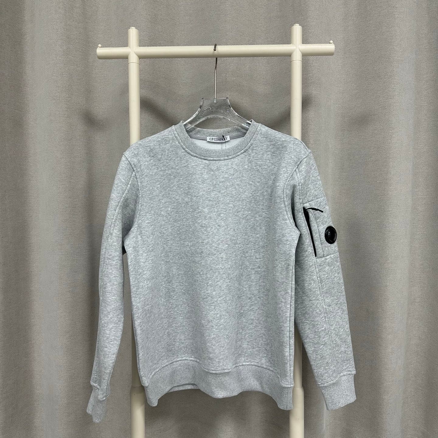 Cardigan CP avec sweat à capuche en polaire, couleur unie, décontracté, couple, badge, veste Y2K pour hommes