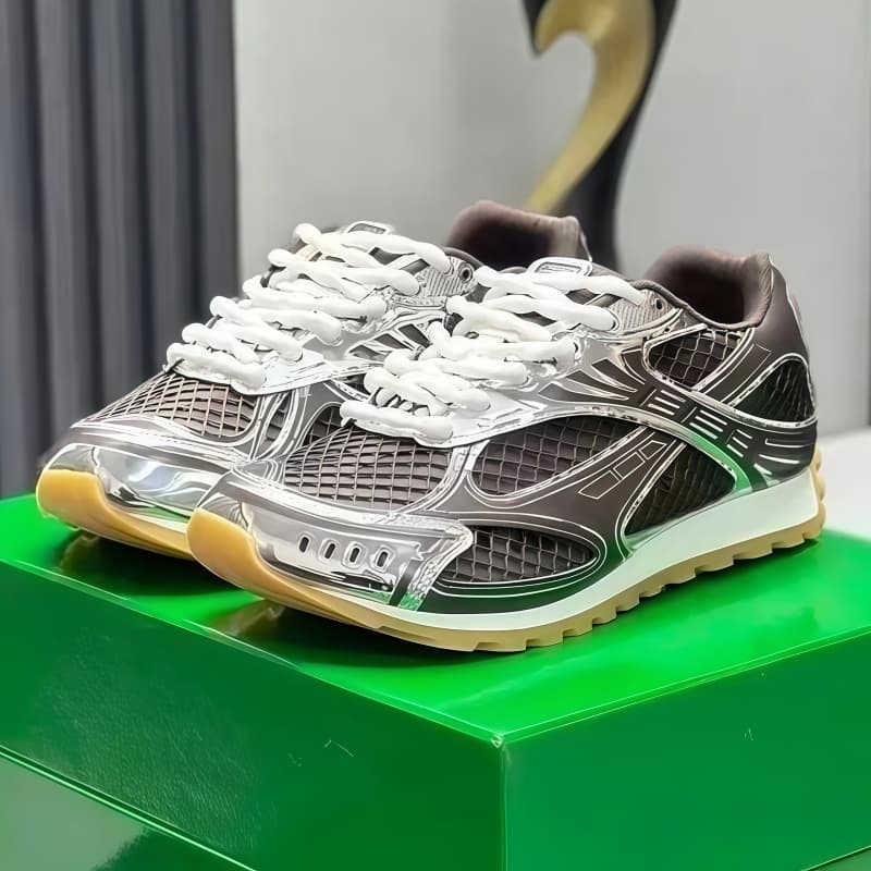 Chaussures de course pour hommes et femmes, baskets blanches à semelle épaisse, respirantes, plateforme, inscriptions en mesh, chaussures de sport