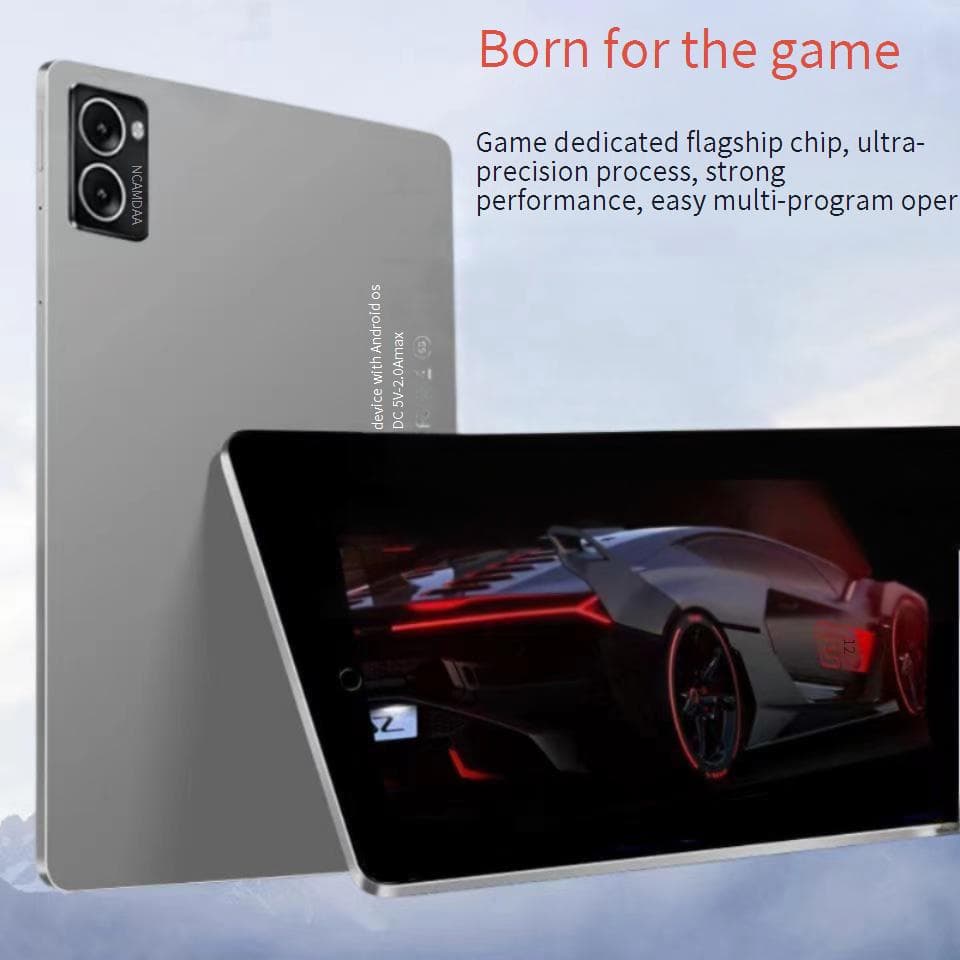 2K HD Display 10.1" Android Tablet With 5G, Dual SIM, Bluetooth & Octa-Core Processor – Portable For Work, Study & Gaming