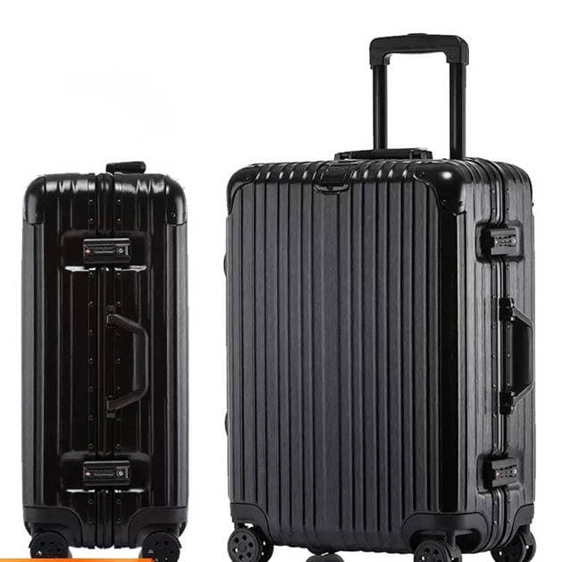 Premium Aluminum-Magnesium Alloy Carry-On Luggage - 20" 22" 24" 26" 29" TSA Lock Lightweight Suitcase With 360° Spinner Wheels, Waterproof