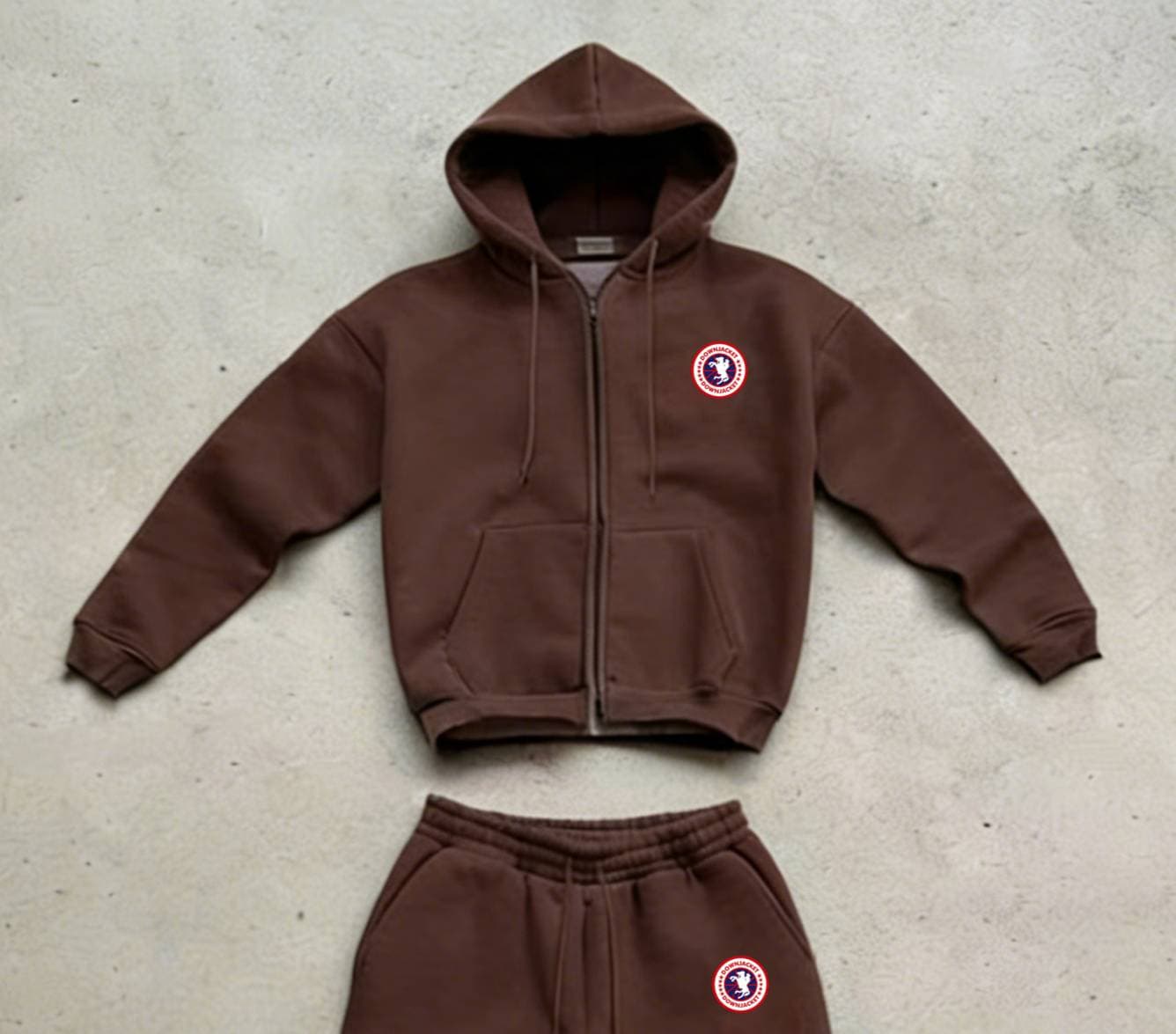 Ensemble sweat à capuche et jogging streetwear pour homme - Pull oversize imprimé, tenue décontractée