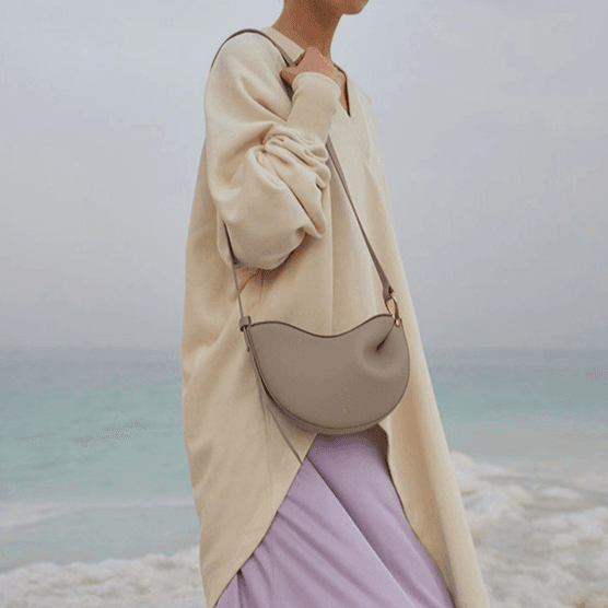 Women's Bag Pea Bag Litchi Pattern Shoulder Crossbody Dumpling Bag
