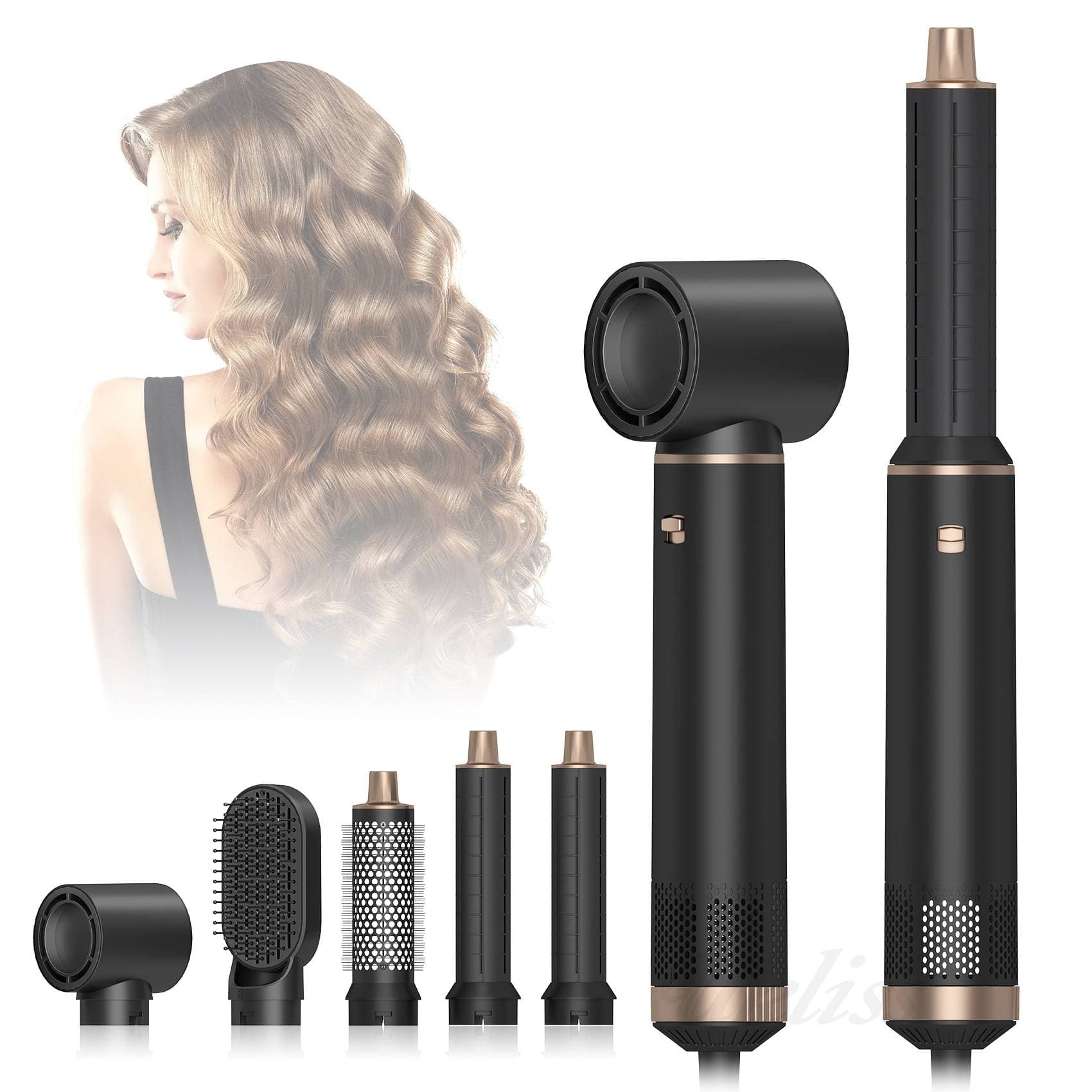 All-in-one Hair Dryer With Hot Air Comb, Home Hair Salon Celebrity Hair Dryer With Straight And Curly Functions Without Damaging Hair