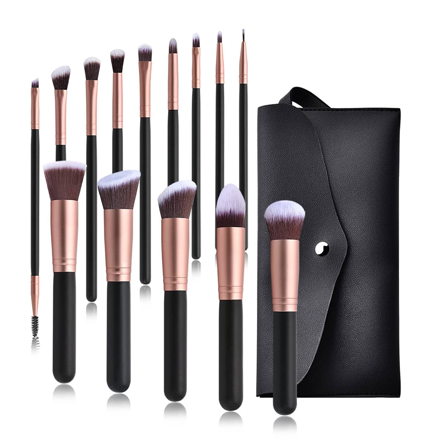 14 black makeup brush Beauty tools off-the-shelf foundation brush