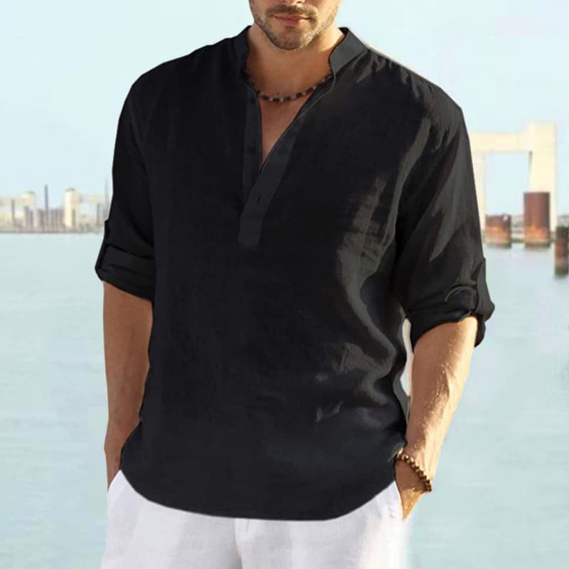 2023 Fashion casual all-match men's shirt