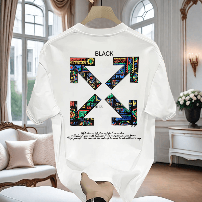T-shirt à manches courtes et col rond de haute qualité pour hommes 2024
