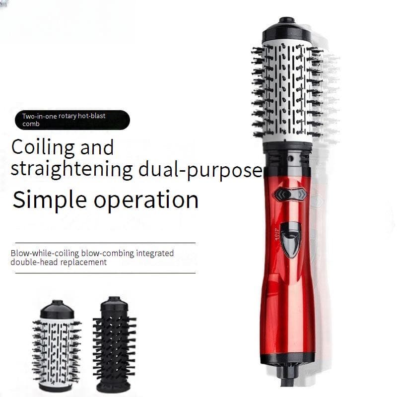 Hot Air Styler Brush – Electric Hair Straightener & Automatic Curling Iron With Dual Heads (Multifunctional Blow Dry Comb For Salon-Quality Styling)​