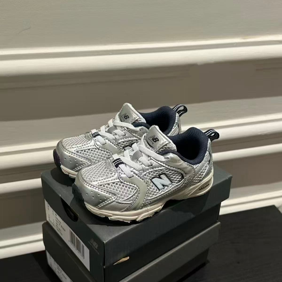 Chaussures d'été pour enfants N530 en maille élastique, chaussures de marche pour bébé, pointures 19 à 37, légères et résistantes à l'usure