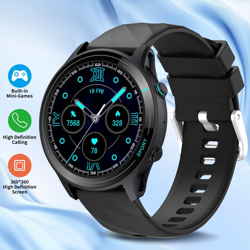 European and American New Z123 Smart Watch 1.52-inch Large Screen Long Range Bluetooth Call Health Check Sports Watch