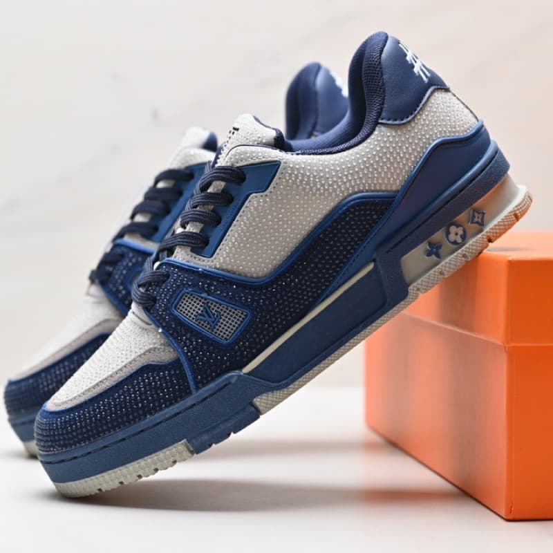 Baskets montantes Lujia, chaussures de sport tendance à imprimé diamant, style couple, tendance et polyvalentes, pour hommes