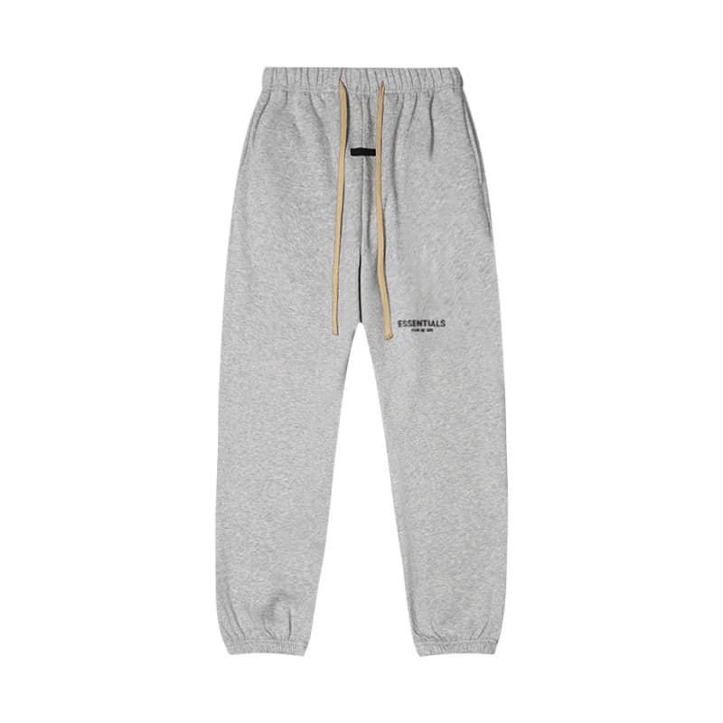 Sweat-shirt ample à double ligne FOG ESSENTIALS Saison 8 avec lettres floquées au dos, en éponge à capuche