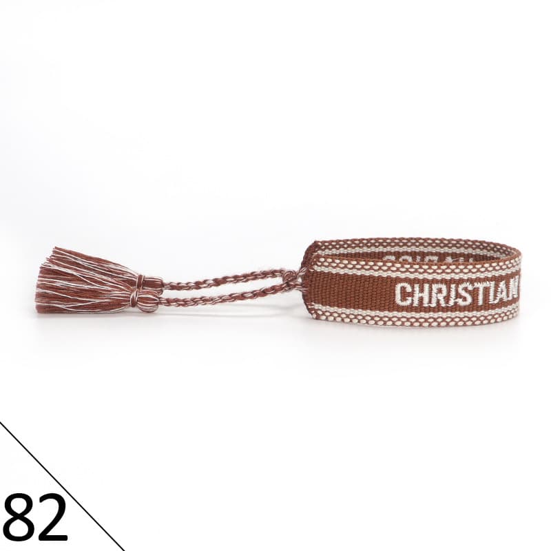 Bracelet unisexe tendance avec lettres tressées