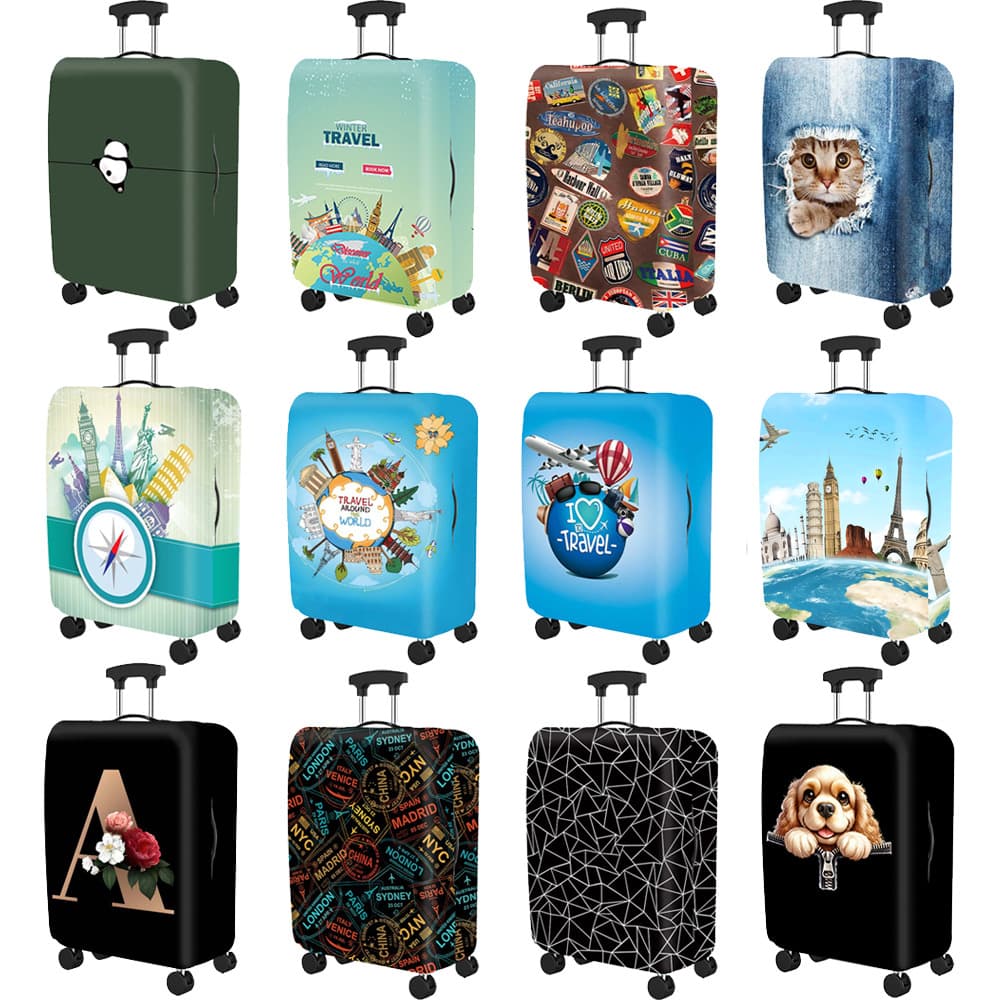 Luggage & Travel Bags Accessories Elastic Luggage Cover Dustproof Luggage Cover Luggage Protective Cover Trolley Case Protective Cover Luggage Cover
