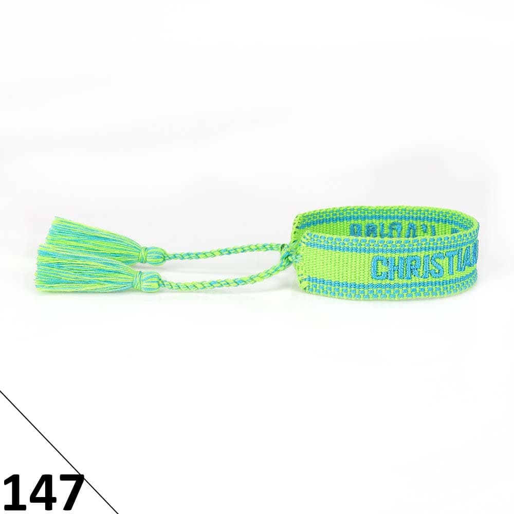 Bracelet unisexe tendance avec lettres tressées