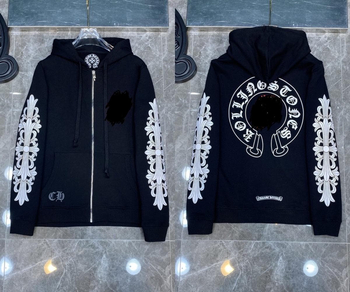Sweat à capuche Chrome Hearts Cross, version correcte 25ss, polyvalent et tendance, vente en gros