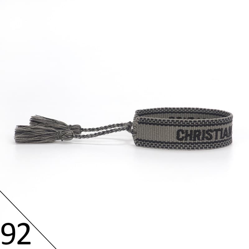 Bracelet unisexe tendance avec lettres tressées