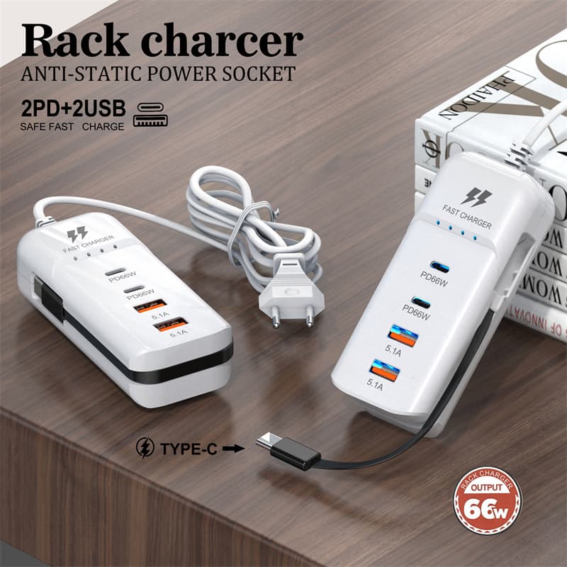 Mobile Phone Charger Pd + Usb Multi Port Charging Head Socket Suitable For Android 3.1a Socket Type c