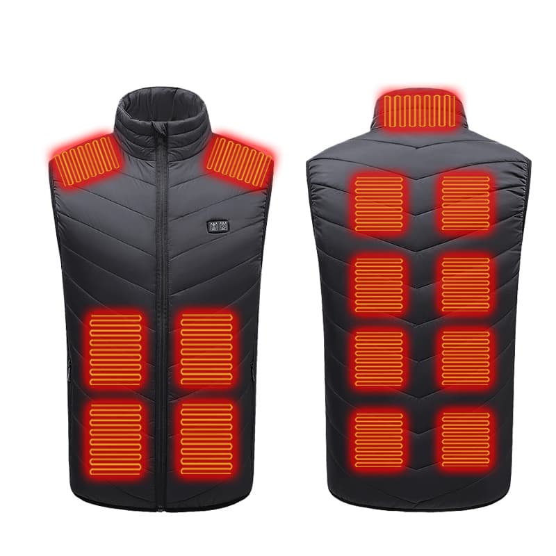 Men's Clothing Smart heating vest multi zone winter warm heating clothing USB electric heating vest graphene heating factory direct sales
